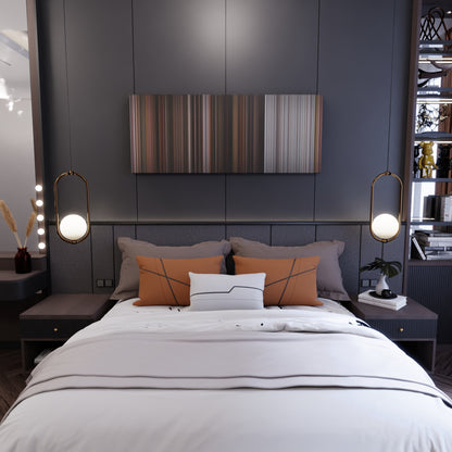 Bedroom interior with The Twilight Saga: Breaking Dawn - Part 2 Frome on the wall