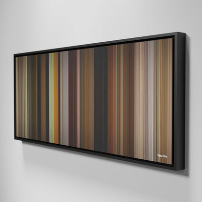 Side view of Framed Buff's of Dogma Frome on the wall