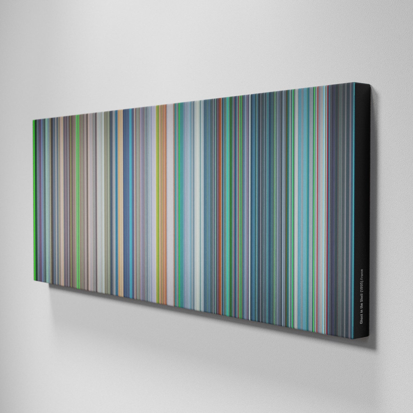 Side view of Buff's of Ghost in the Shell Frome on the wall