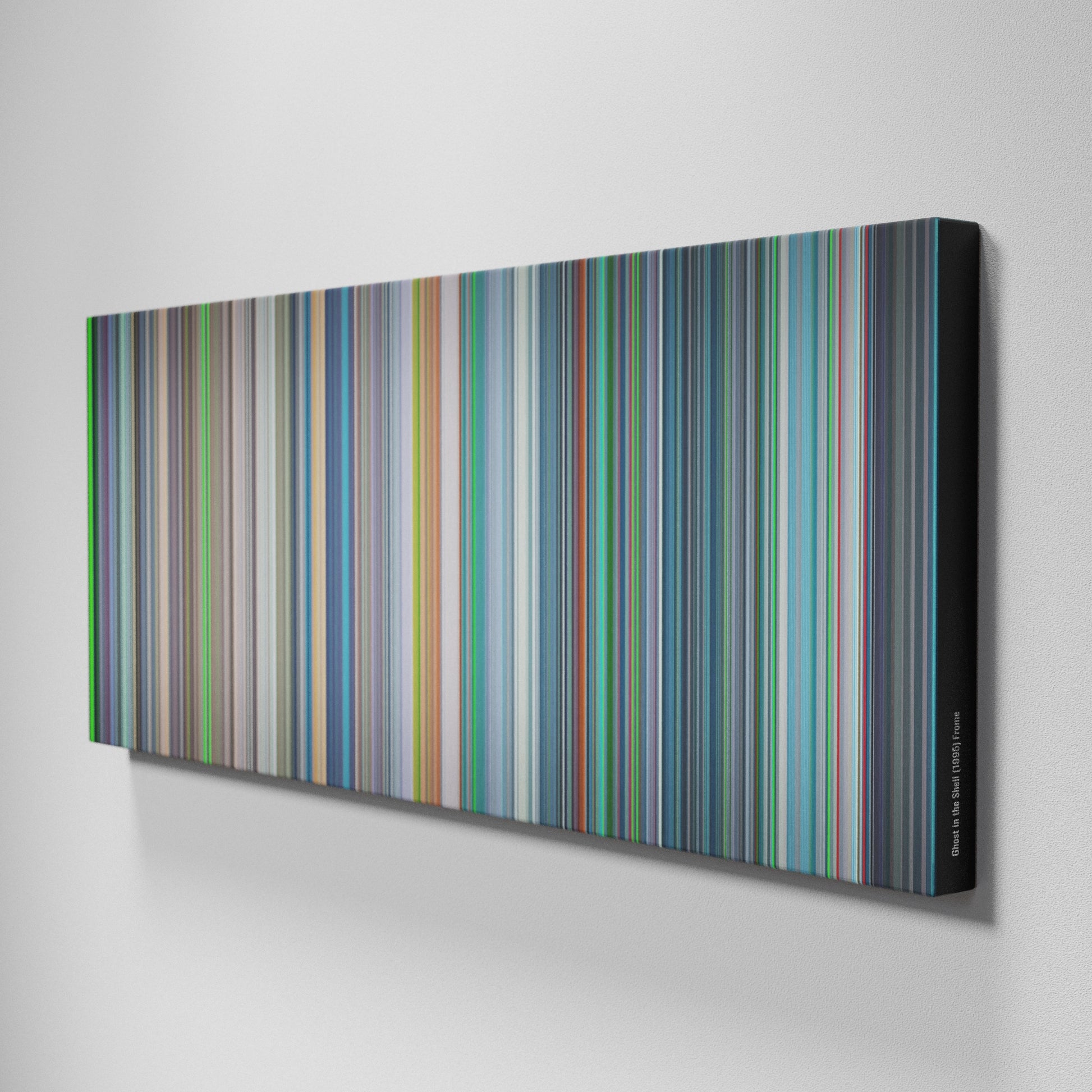 Side view of Buff's of Ghost in the Shell Frome on the wall