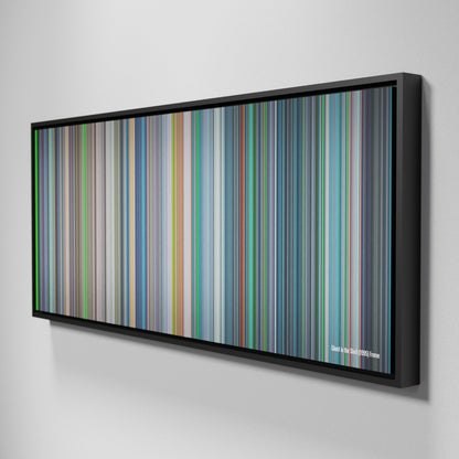 Side view of Framed Buff's of Ghost in the Shell Frome on the wall