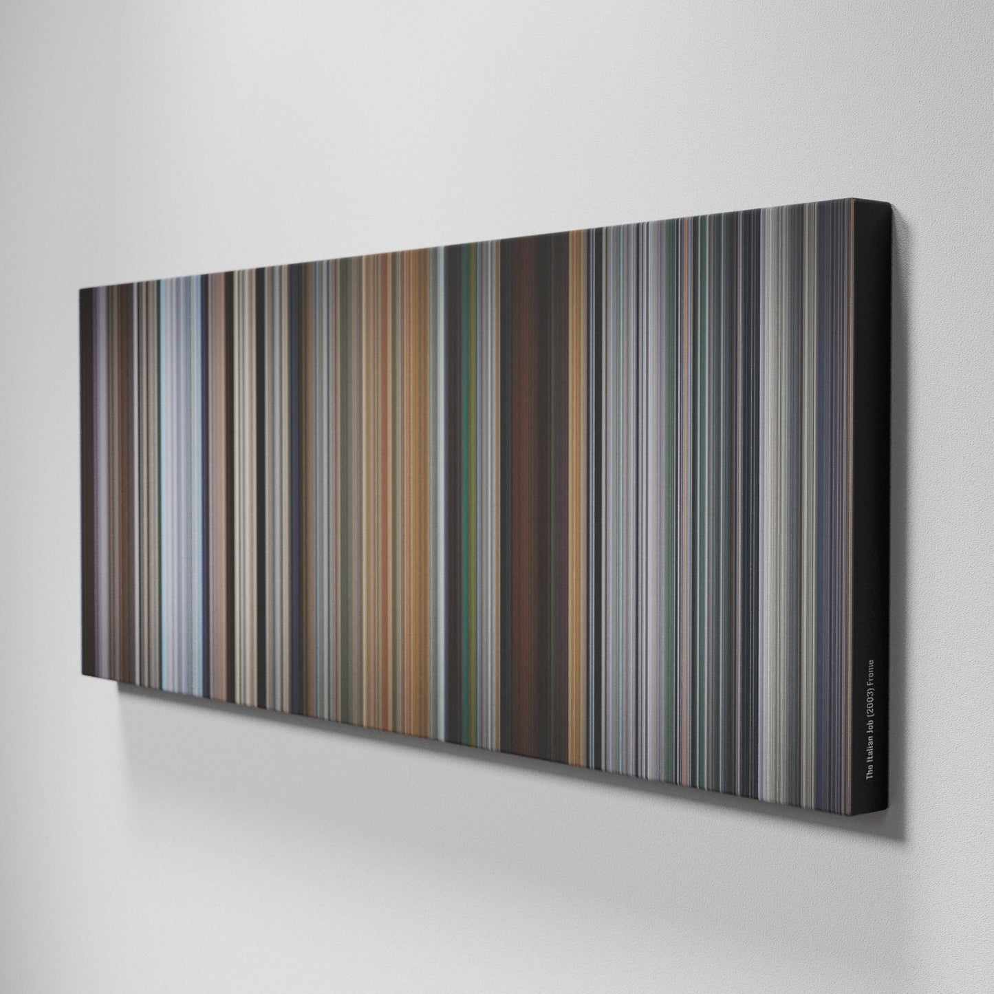 Side view of Buff's of The Italian Job Frome on the wall