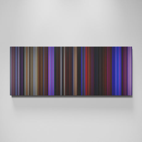 Purple Rain movie canvas wall art - color palette print