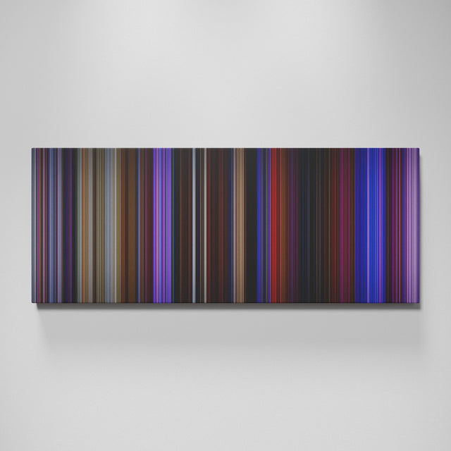 Purple Rain movie canvas wall art - color palette print