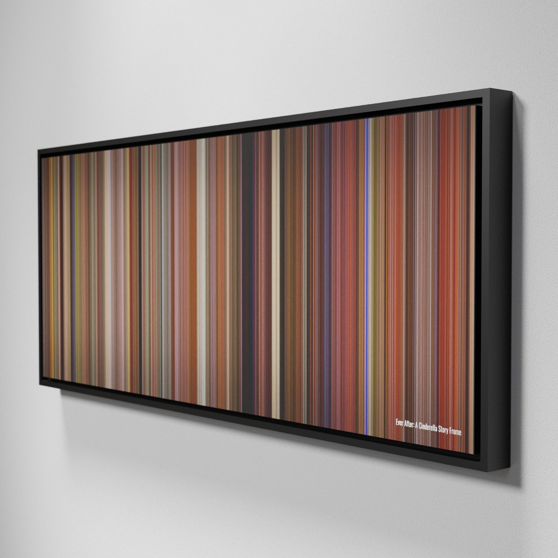 Side view of Framed Buff's of Ever After: A Cinderella Story Frome on the wall