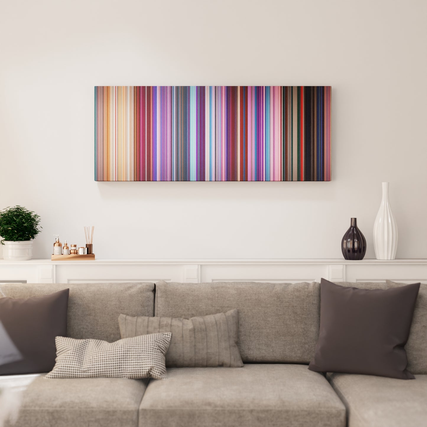 Living room interior with The Lego Movie 2: The Second Part Frome on the wall