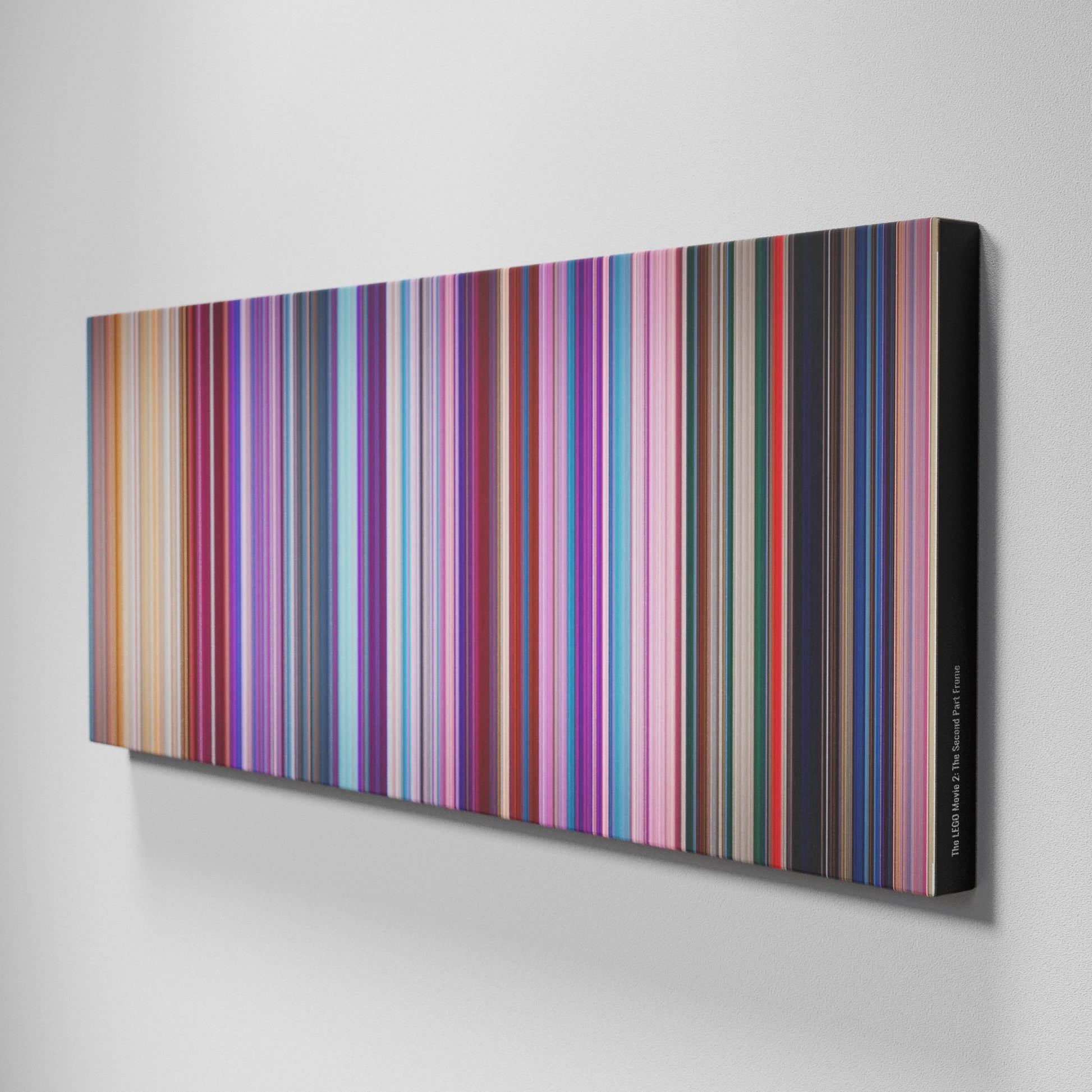 Side view of Buff's of The Lego Movie 2: The Second Part Frome on the wall