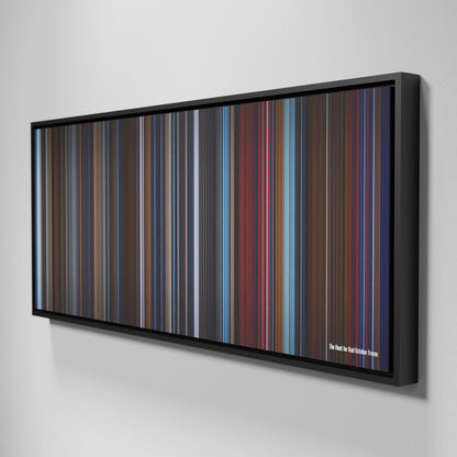 Side view of Framed Buff's of The Hunt for Red October Frome on the wall