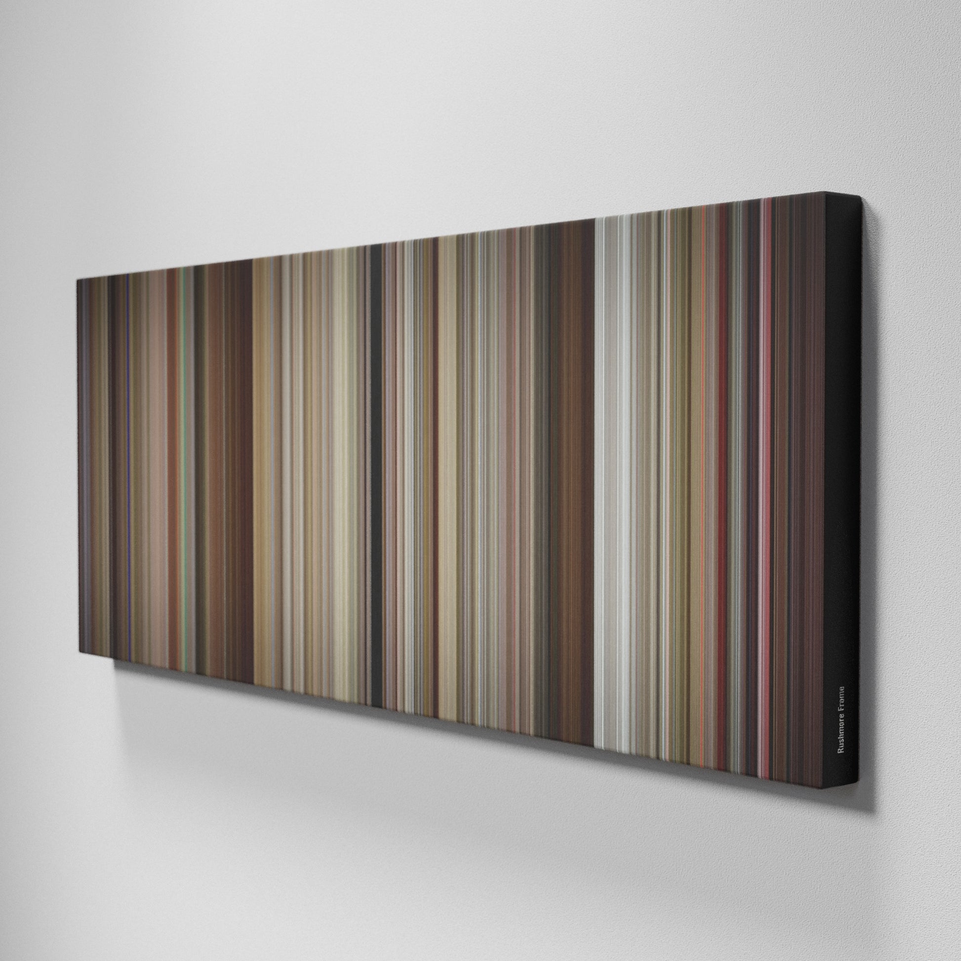 Side view of Buff's of Rushmore Frome on the wall