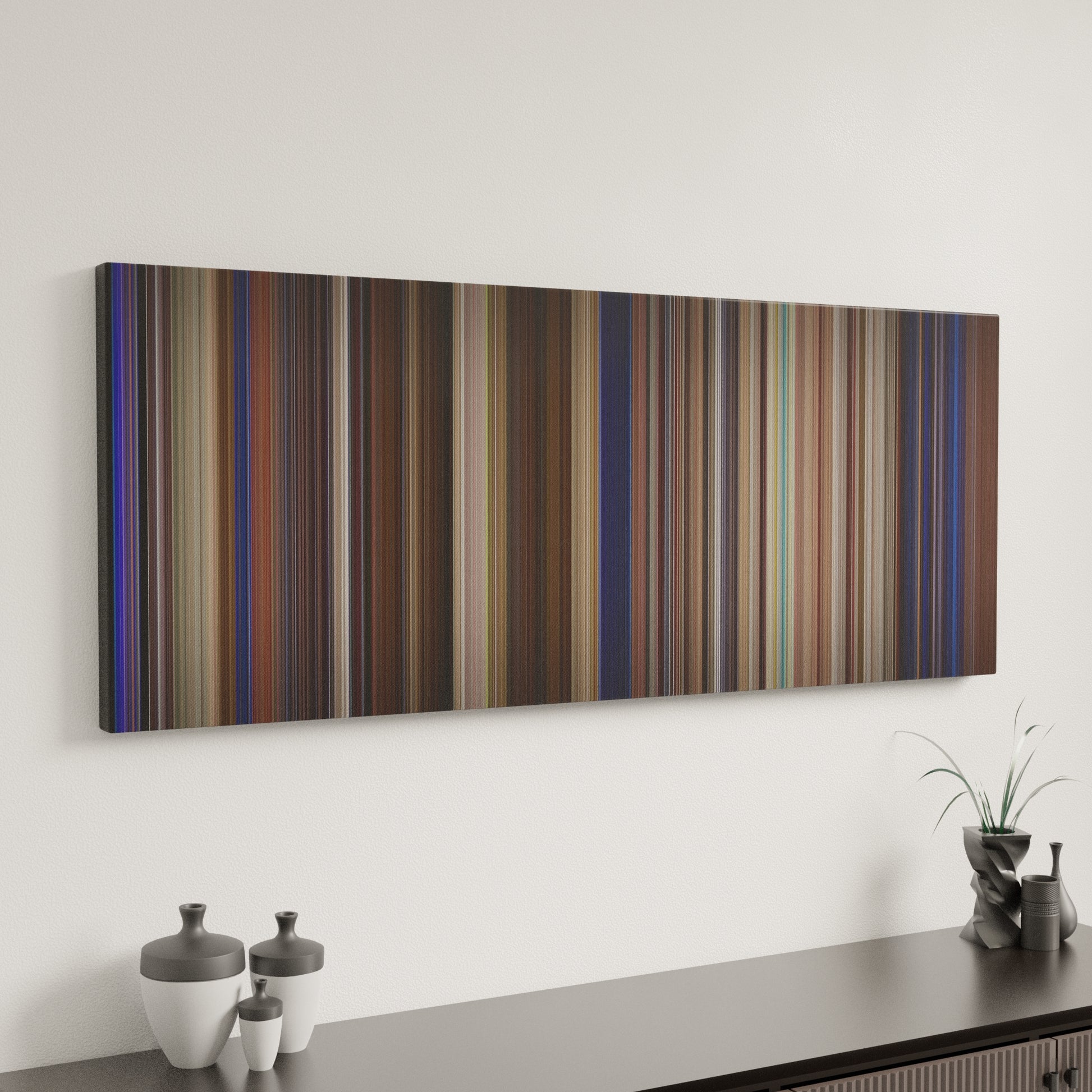 Minimal interior design with Bill & Ted's Excellent Adventure Frome on the wall