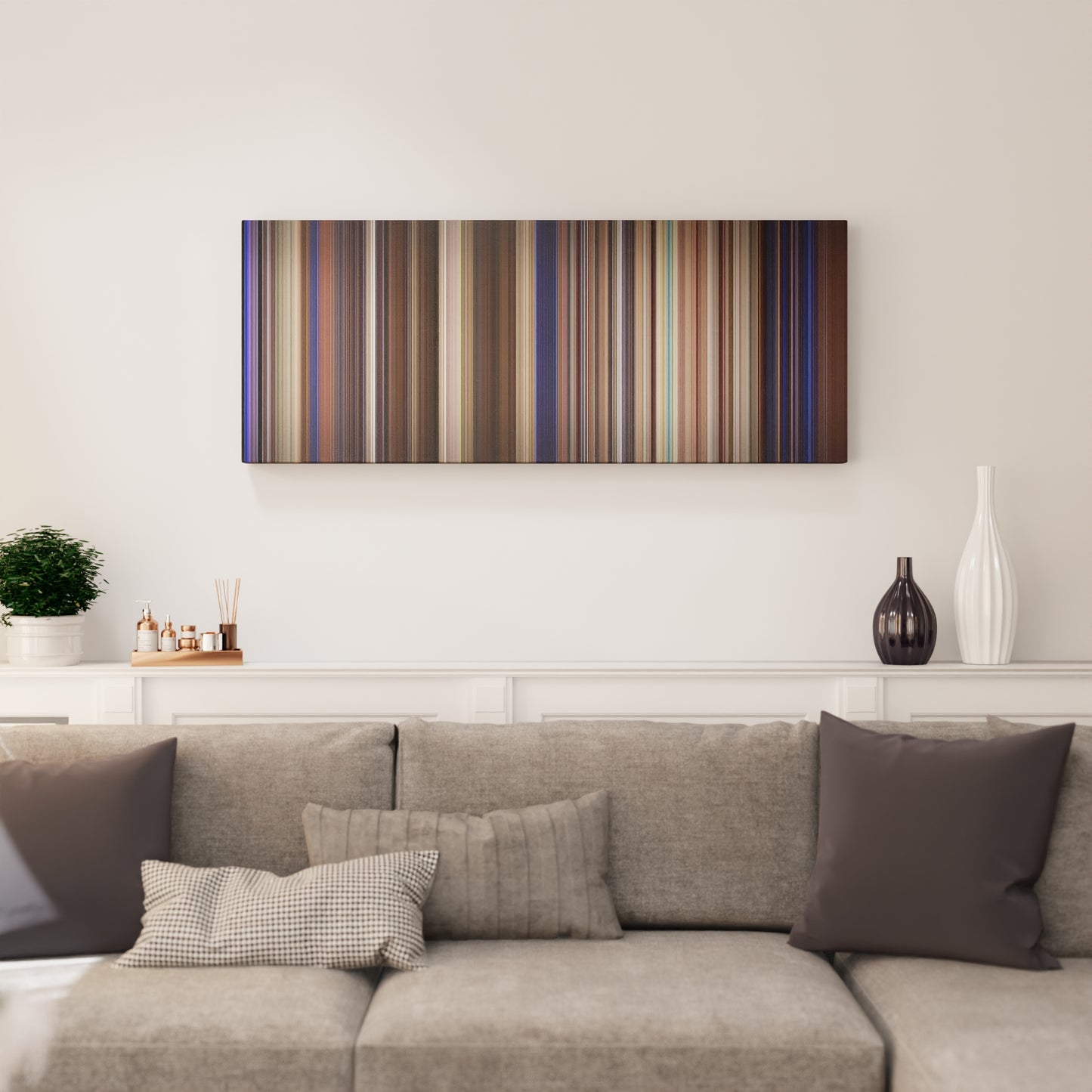 Living room interior with Bill & Ted's Excellent Adventure Frome on the wall