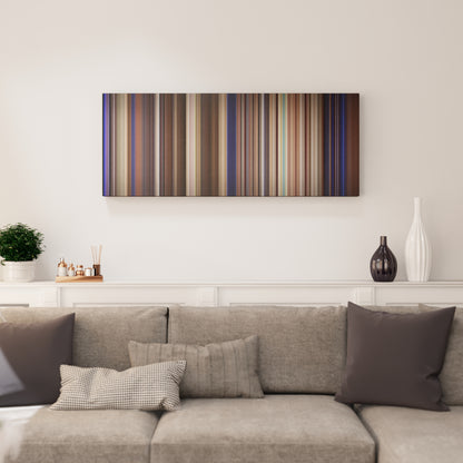 Living room interior with Bill & Ted's Excellent Adventure Frome on the wall