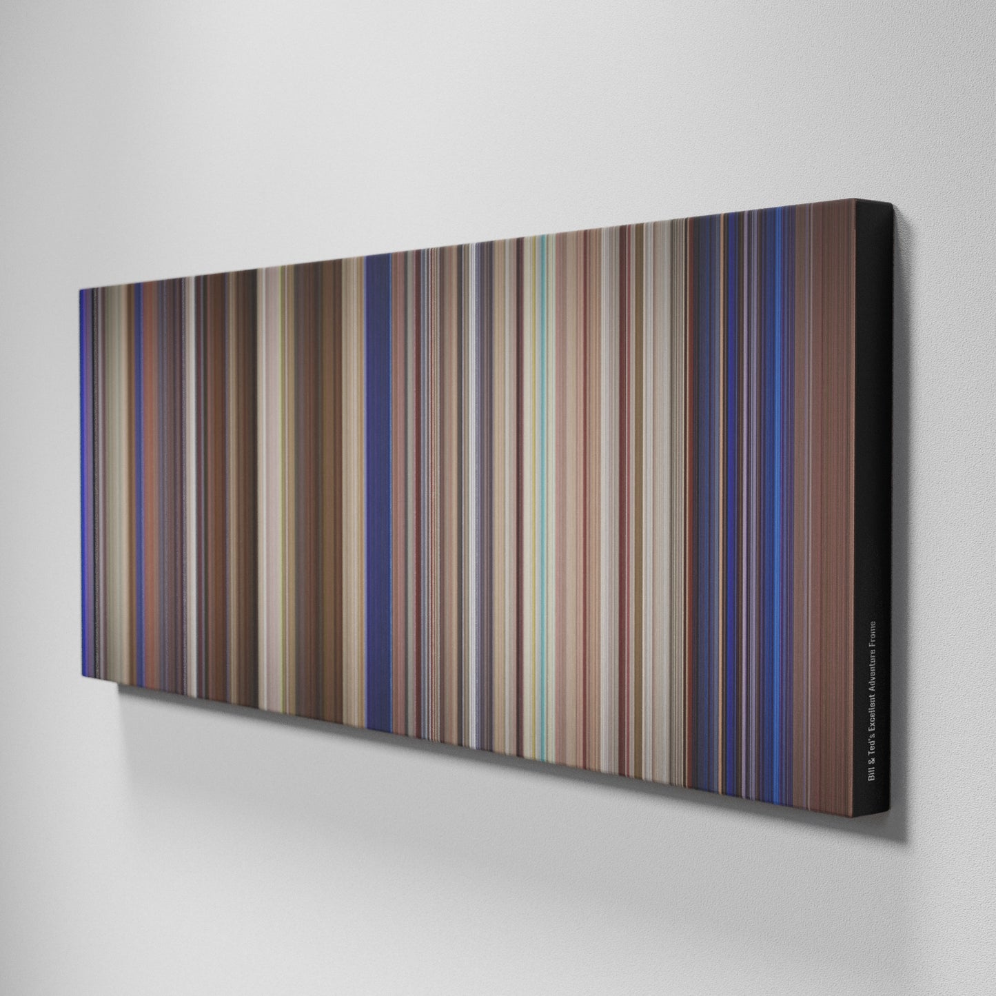 Side view of Buff's of Bill & Ted's Excellent Adventure Frome on the wall