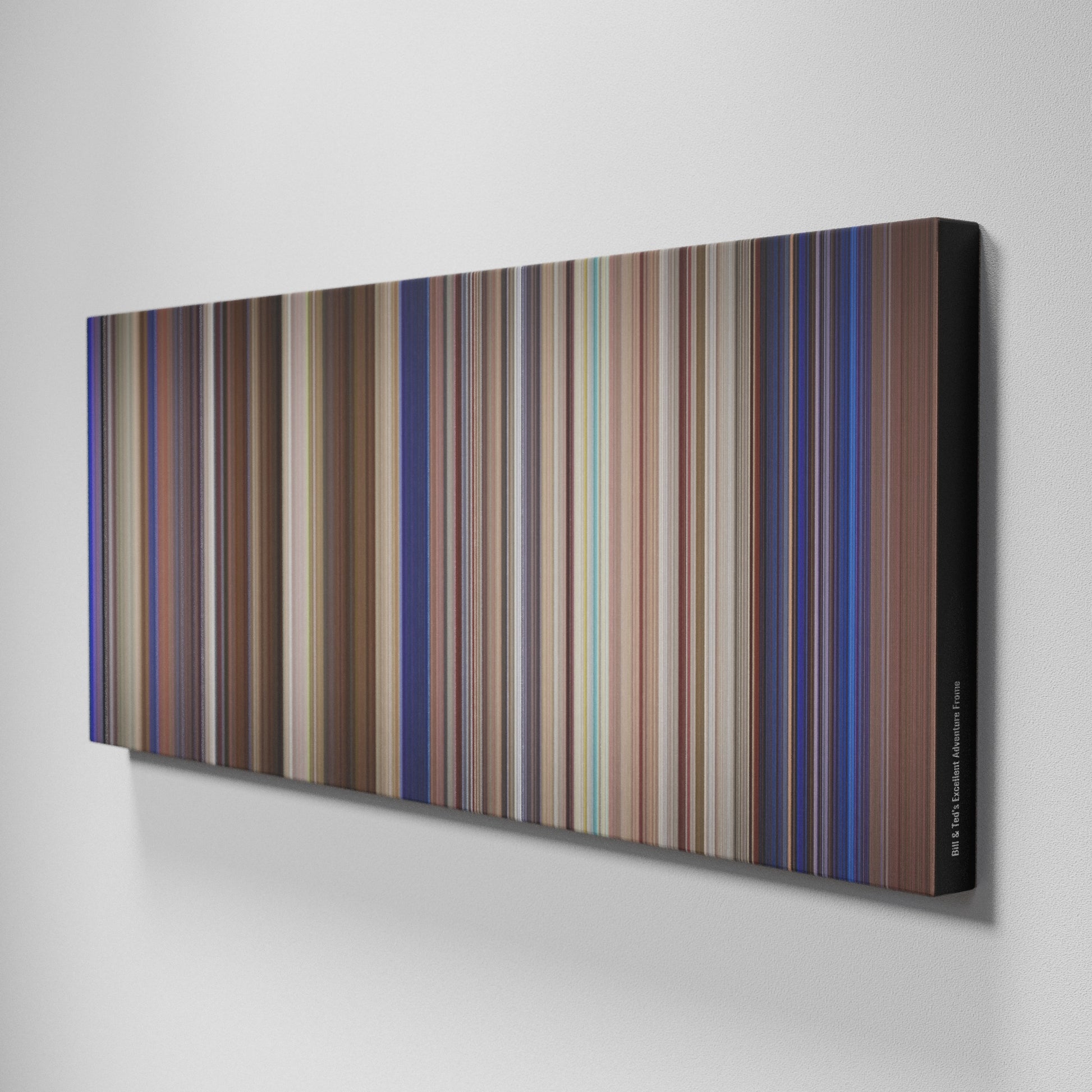 Side view of Buff's of Bill & Ted's Excellent Adventure Frome on the wall