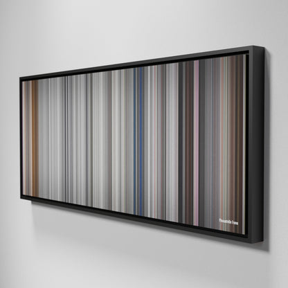 Side view of Framed Buff's of Pleasantville Frome on the wall