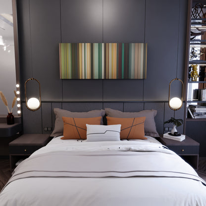 Bedroom interior with The Losers Frome on the wall