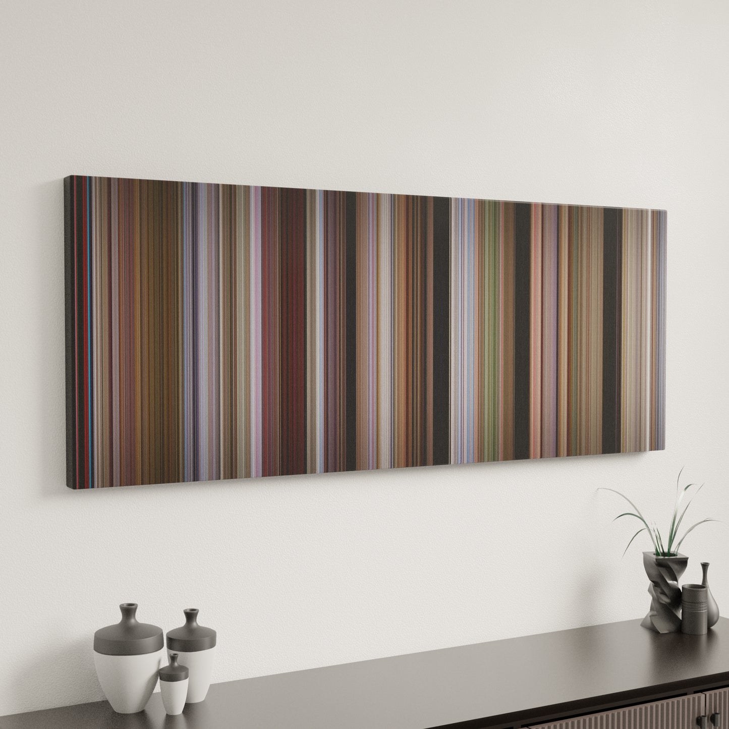 Minimal interior design with Dr. No Frome on the wall