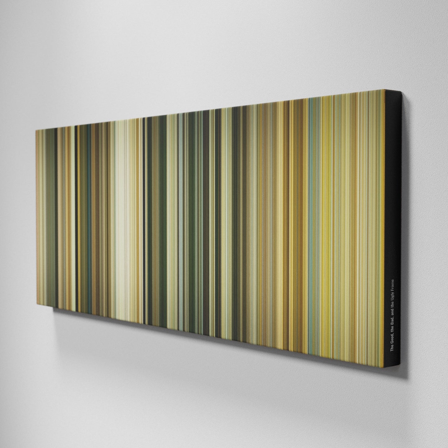 Side view of Buff's of The Good, the Bad and the Ugly Frome on the wall