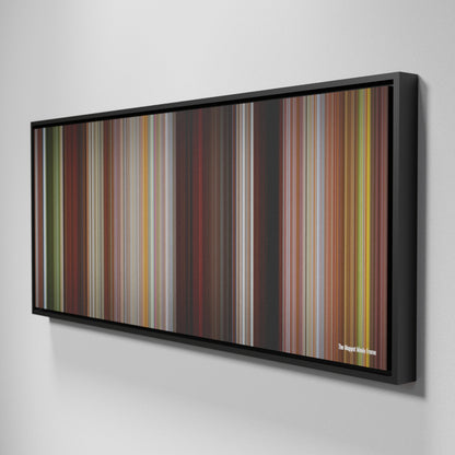 Side view of Framed Buff's of The Muppet Movie Frome on the wall