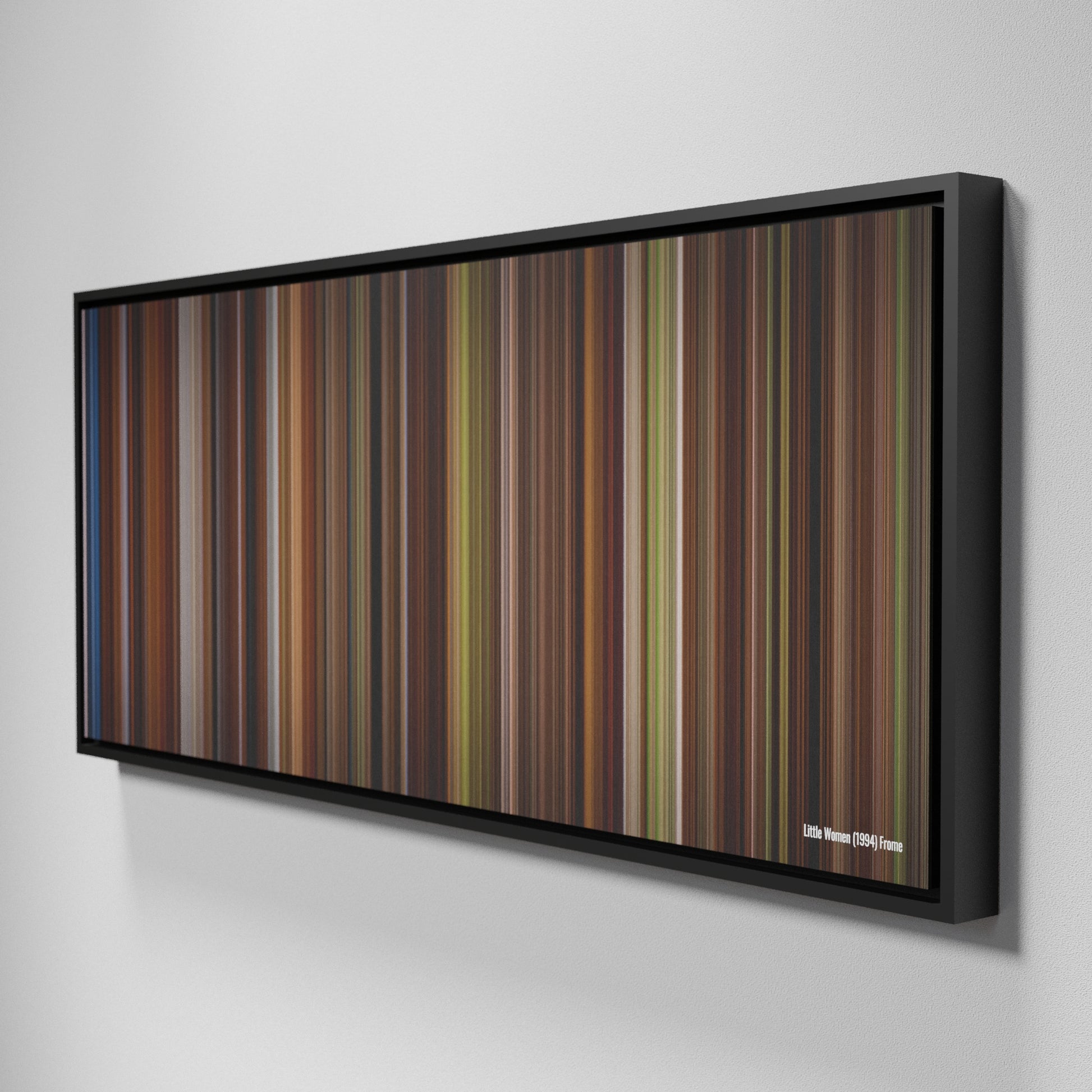 Side view of Framed Buff's of Little Women Frome (1994) on the wall