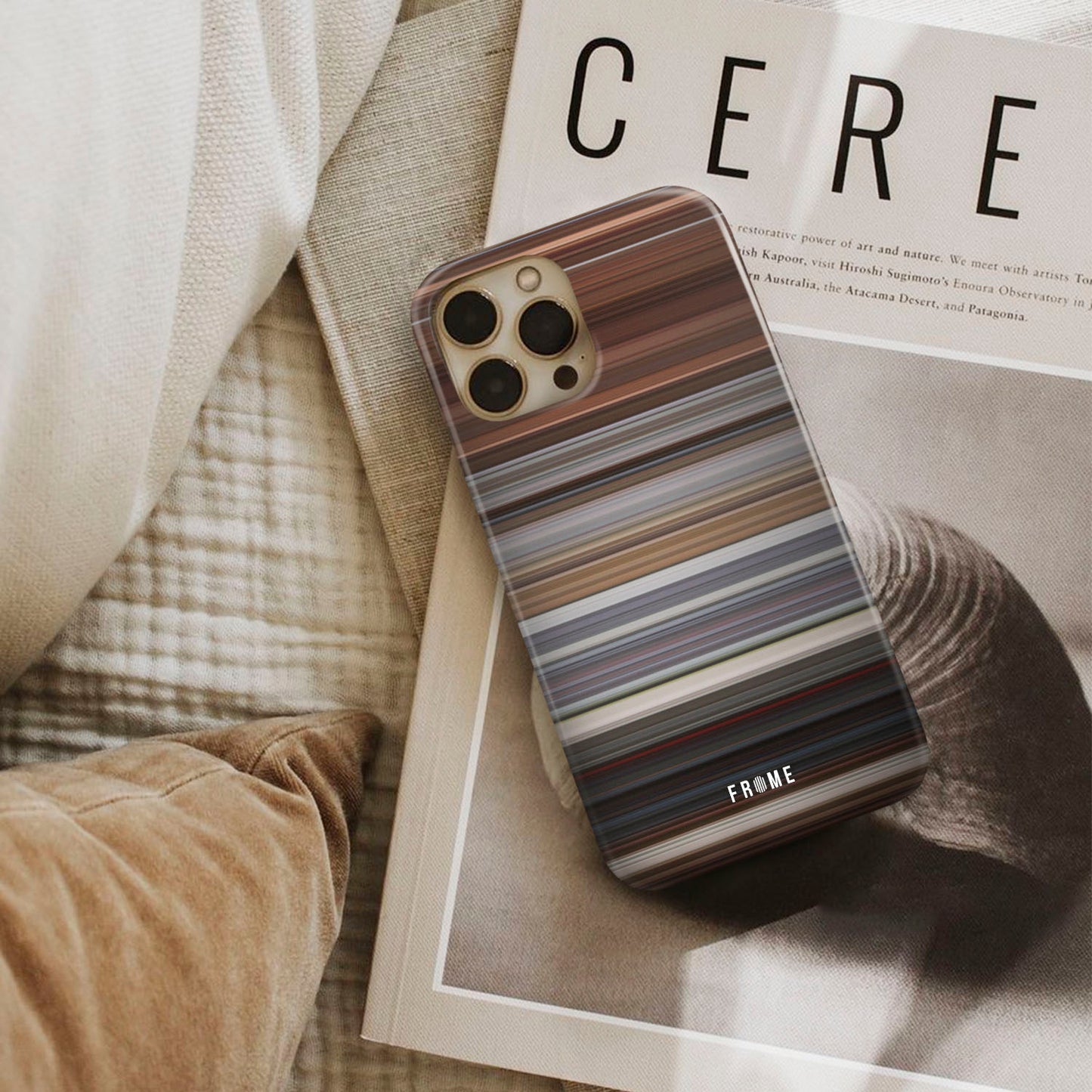 fanny and alexander Frome phone case next to interior items