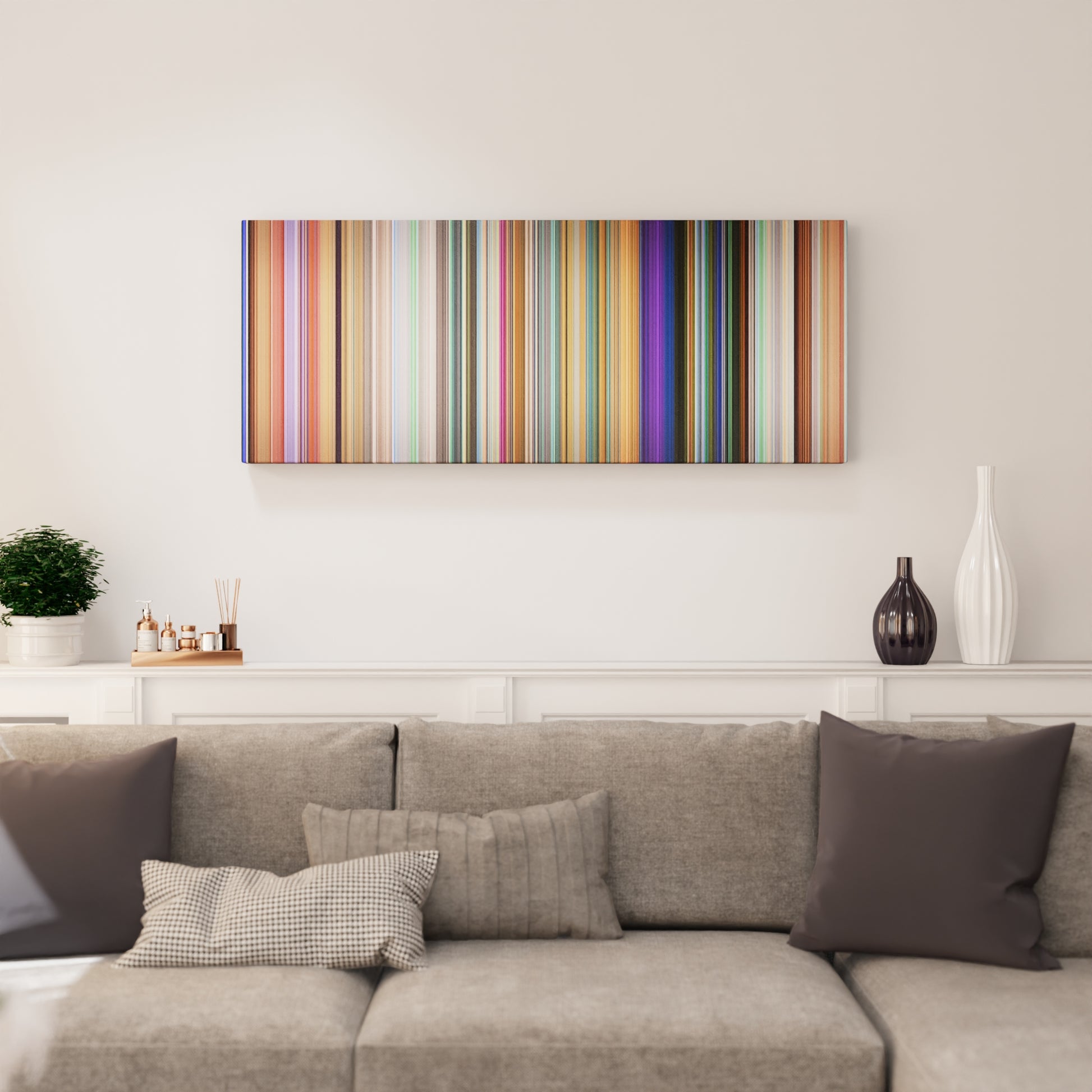 Living room interior with Meet the Robinsons Frome on the wall