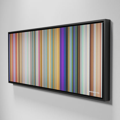 Side view of Framed Buff's of Meet the Robinsons Frome on the wall