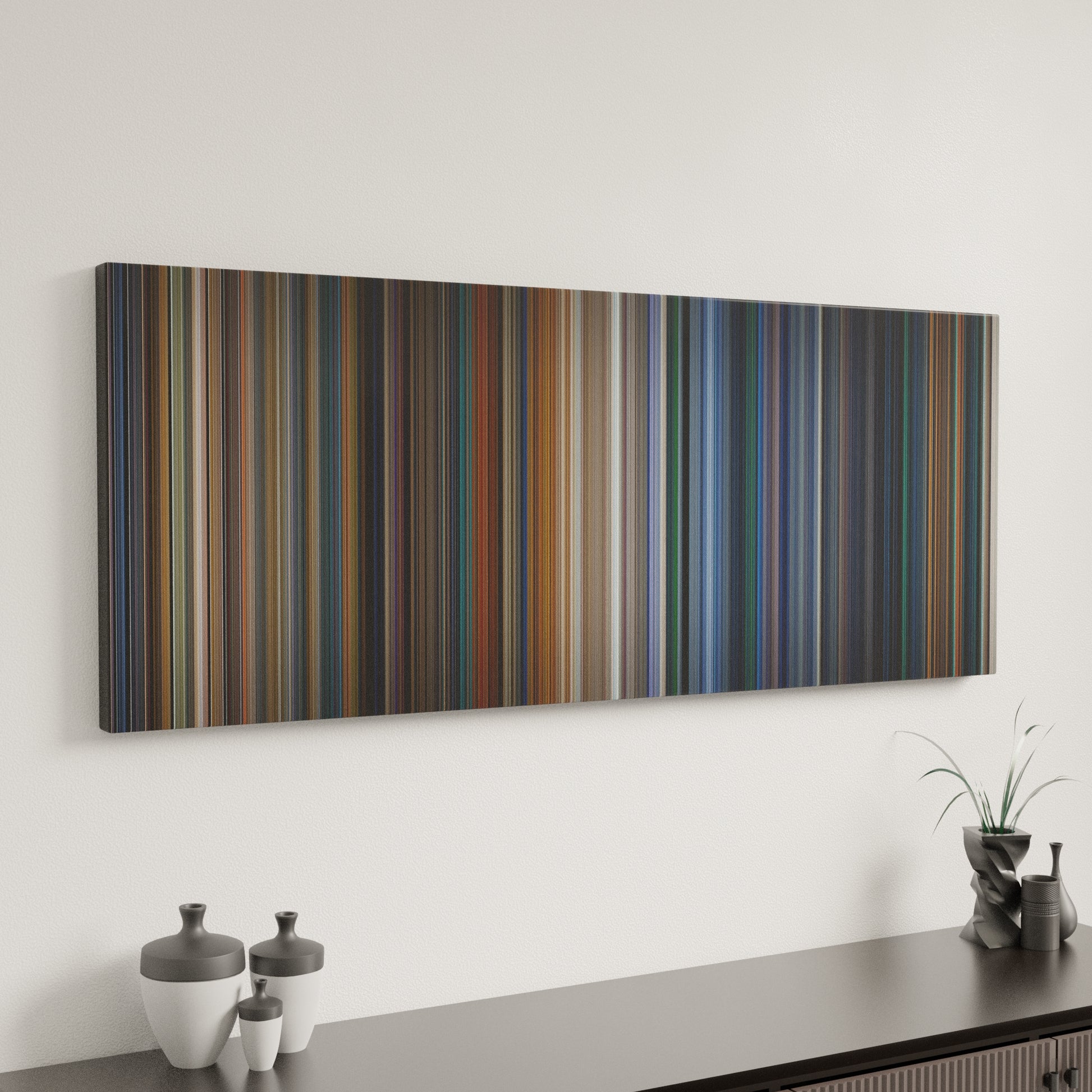 Minimal interior design with Independence Day Frome on the wall