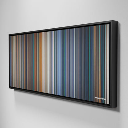 Side view of Framed Buff's of Independence Day Frome on the wall