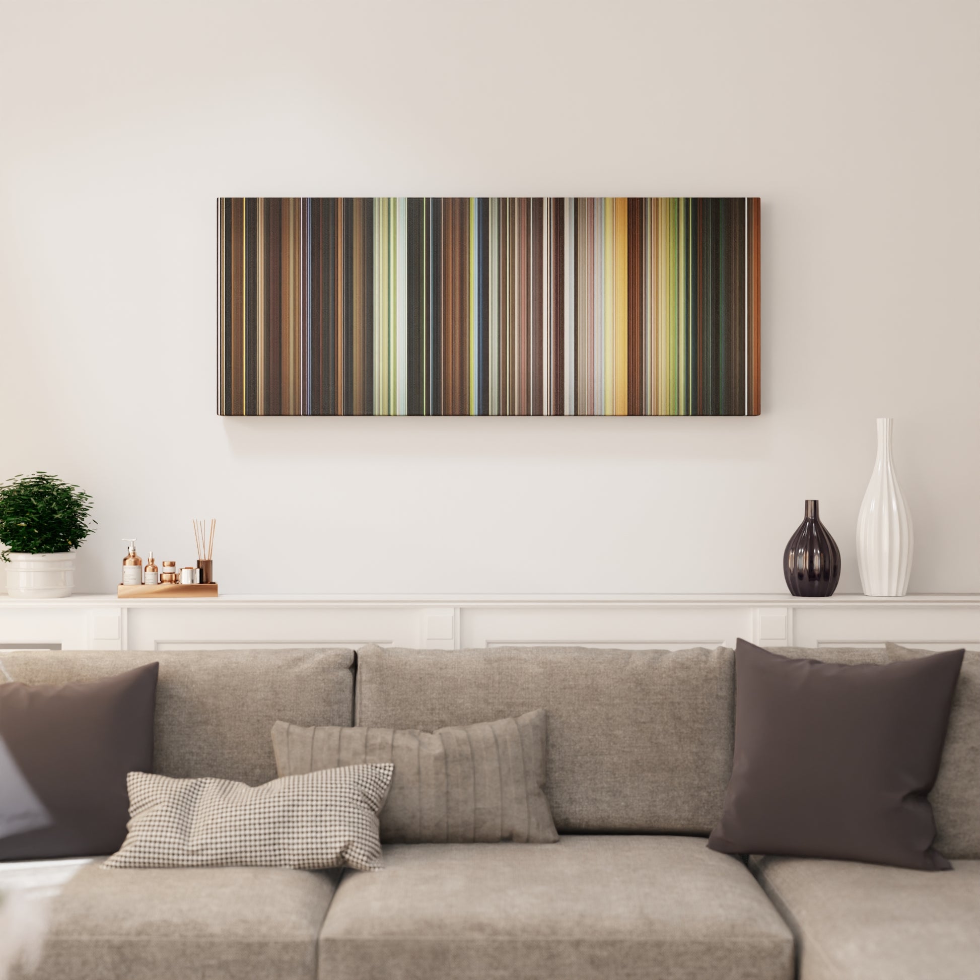 Living room interior with Stardust Frome on the wall