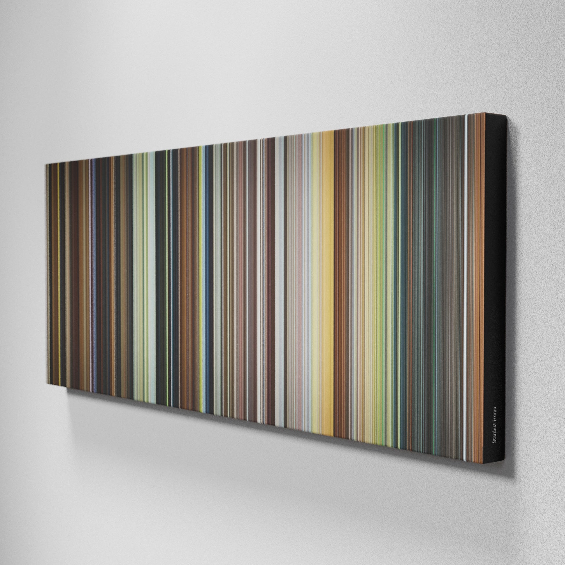 Side view of Buff's of Stardust Frome on the wall