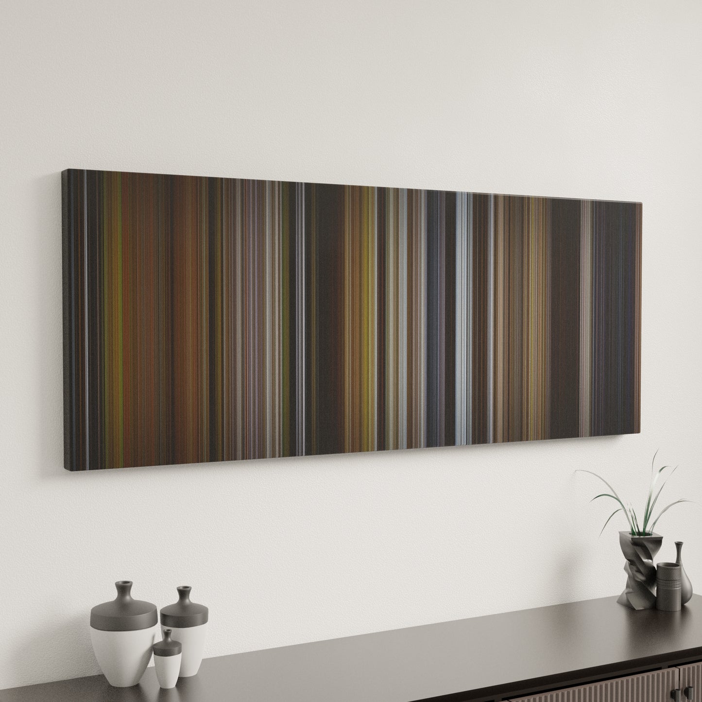 Minimal interior design with Willow Frome on the wall