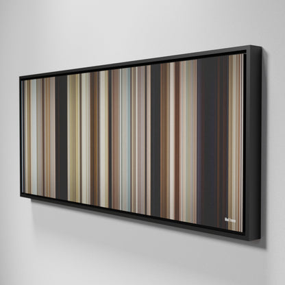 Side view of Framed Buff's of Mud Frome on the wall