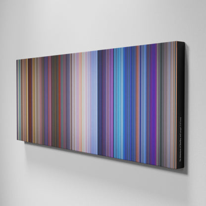 Side view of Buff's of The Adventures of Sharkboy and Lavagirl 3-D Frome on the wall