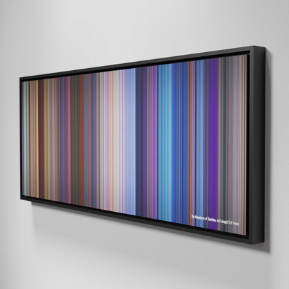 Side view of Framed Buff's of The Adventures of Sharkboy and Lavagirl 3-D Frome on the wall