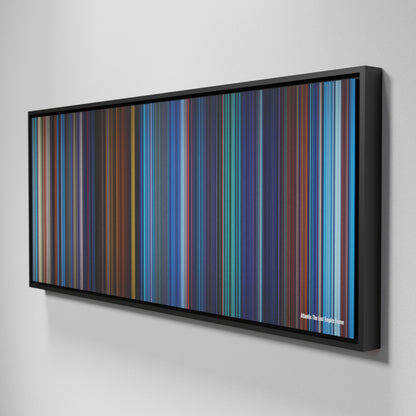 Side view of Framed Buff's of Atlantis: The Lost Empire Frome on the wall