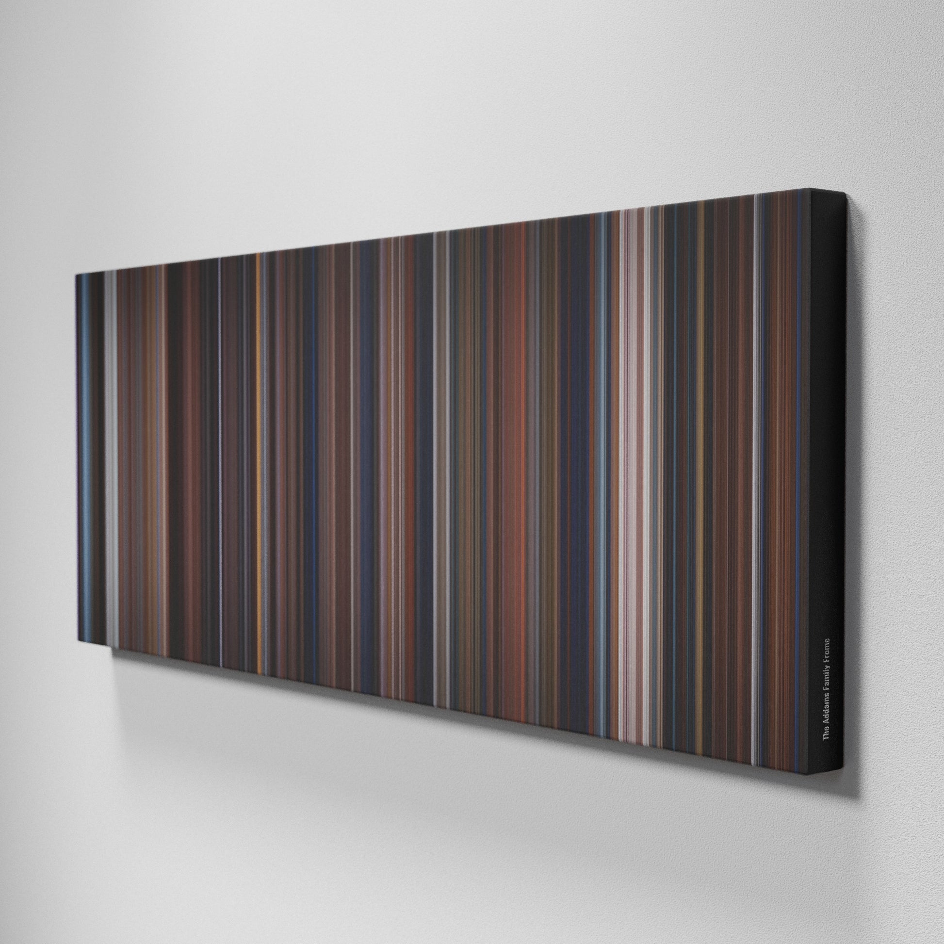 Side view of Buff's of The Addams Family Frome on the wall