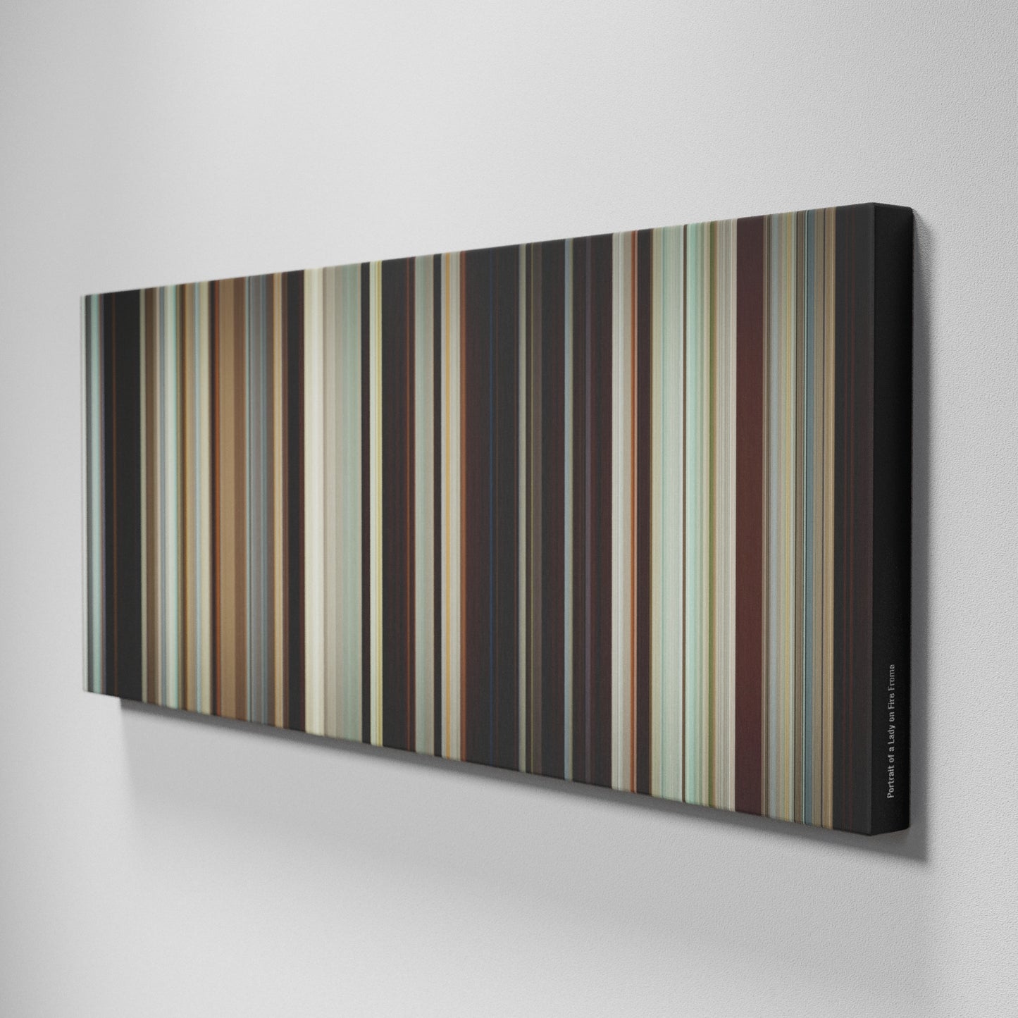 Side view of Buff's of Portrait of a Lady on Fire Frome on the wall