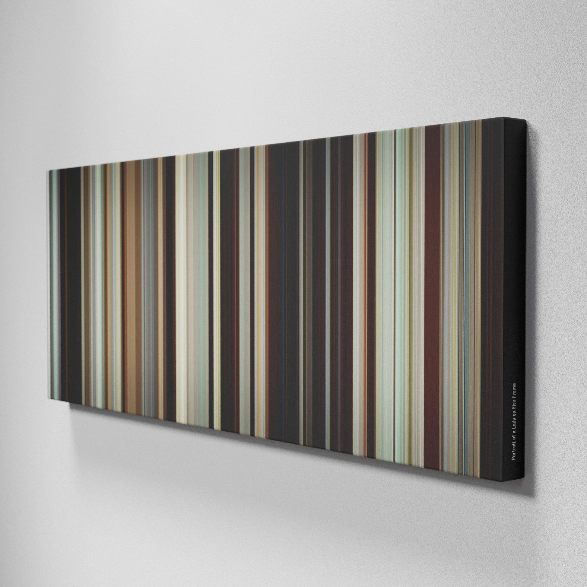 Side view of Buff's of Portrait of a Lady on Fire Frome on the wall