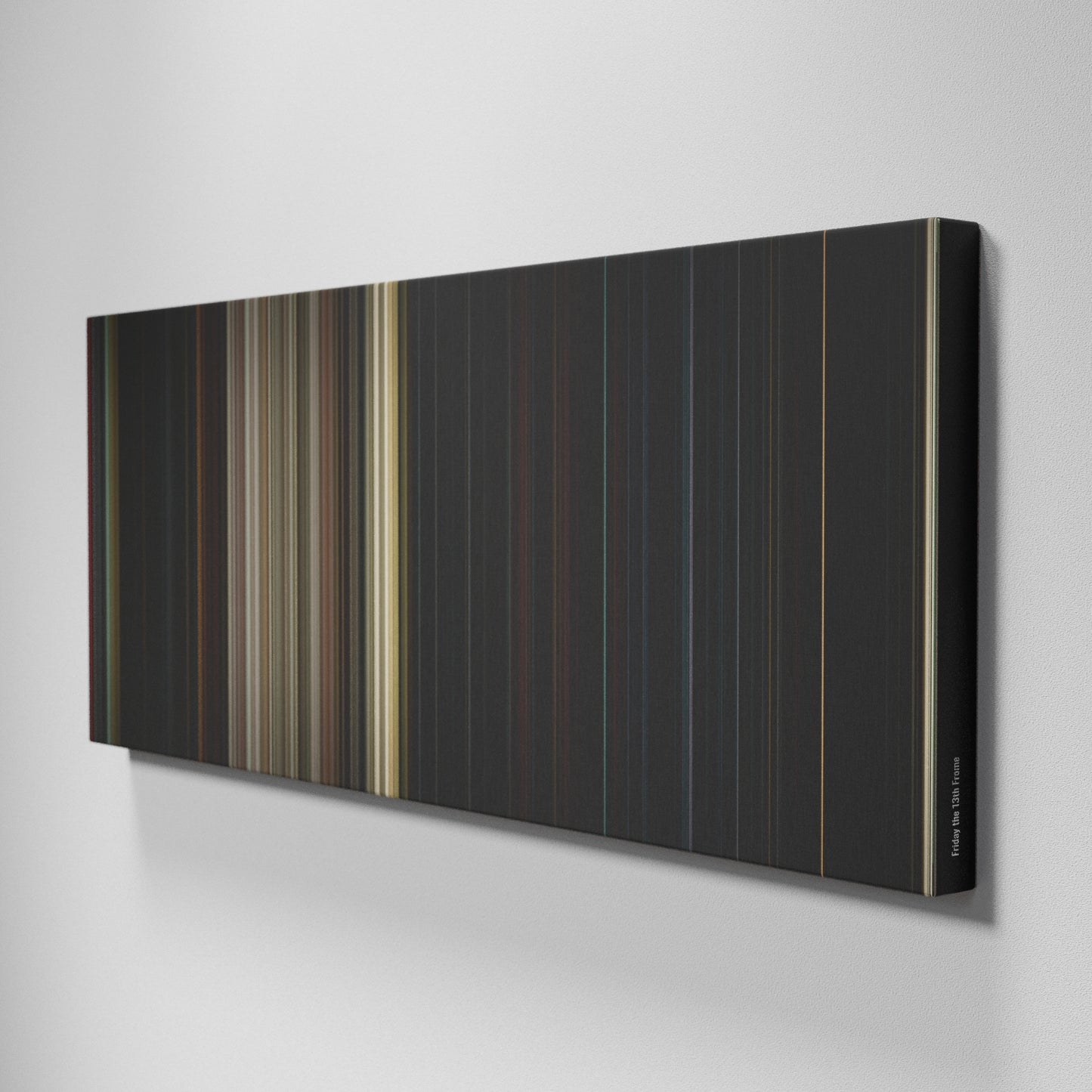 Side view of Buff's of Friday the 13th Frome on the wall