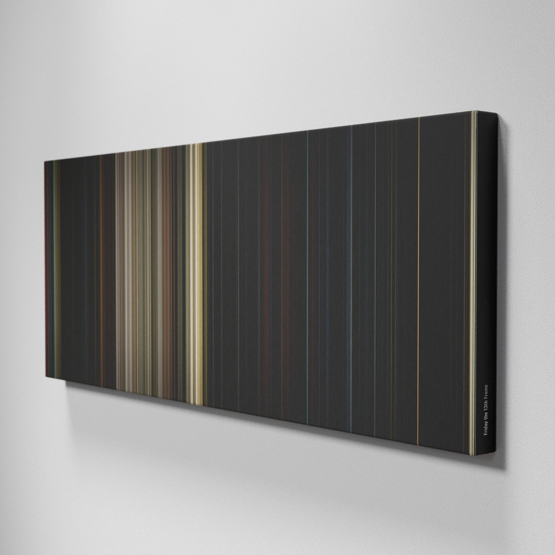 Side view of Buff's of Friday the 13th Frome on the wall