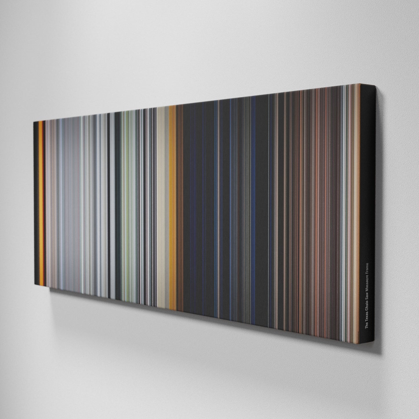 Side view of Buff's of The Texas Chain Saw Massacre Frome on the wall