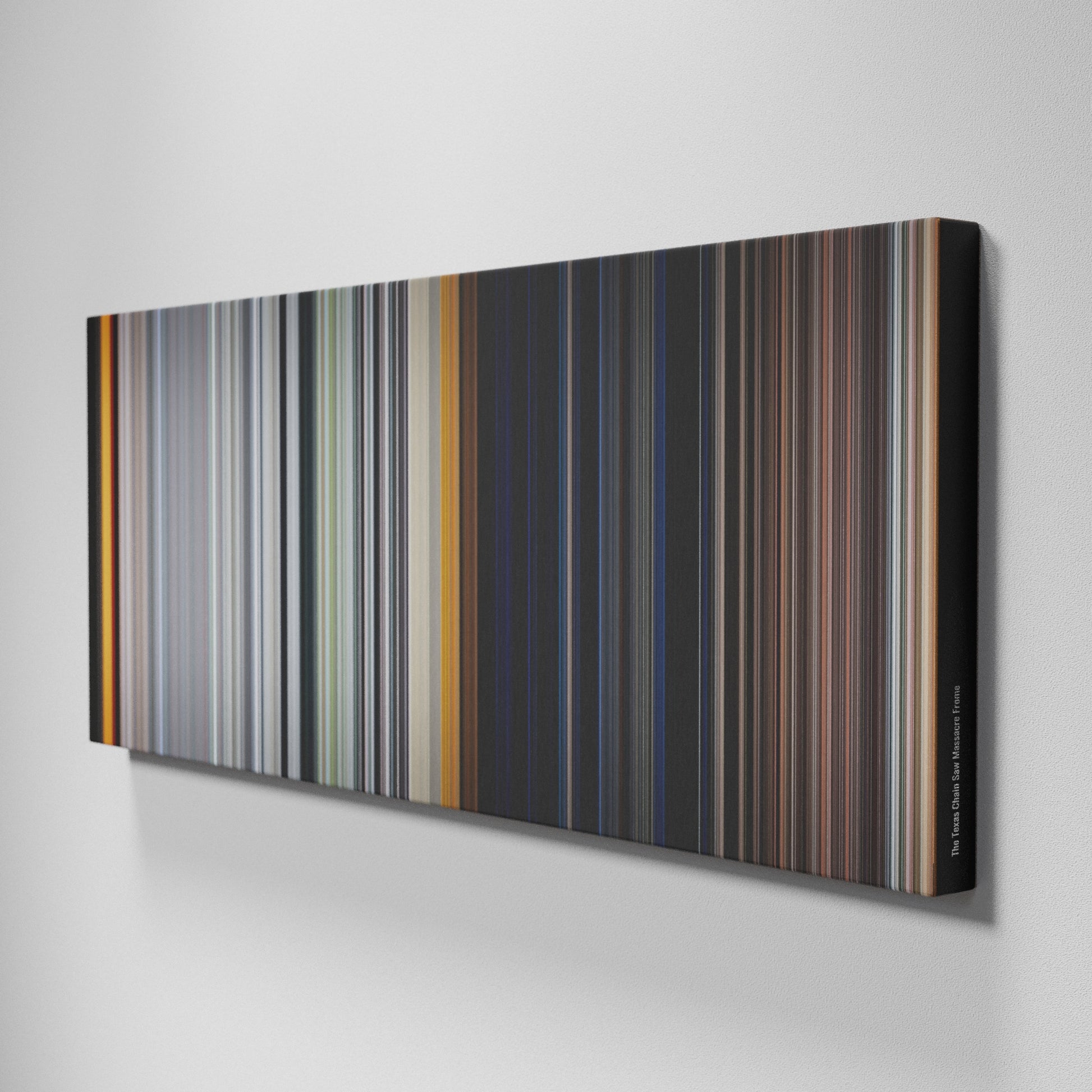 Side view of Buff's of The Texas Chain Saw Massacre Frome on the wall