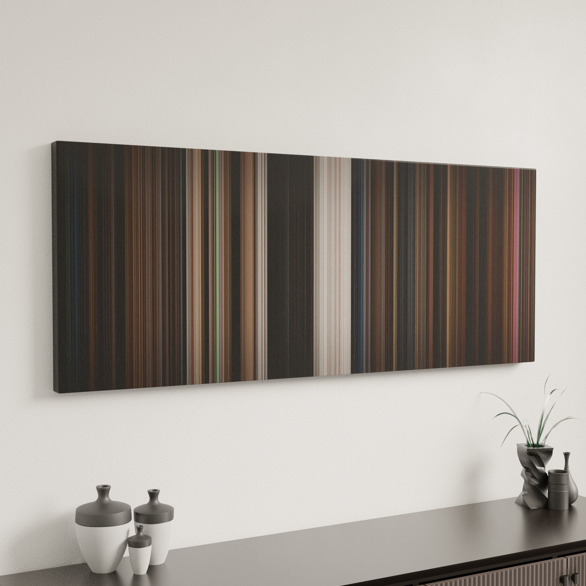 Minimal interior design with Little Shop of Horrors Frome on the wall