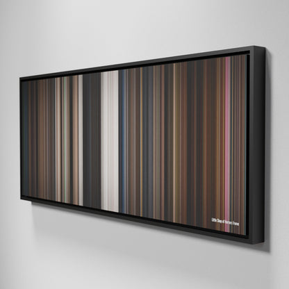 Side view of Framed Buff's of Little Shop of Horrors Frome on the wall