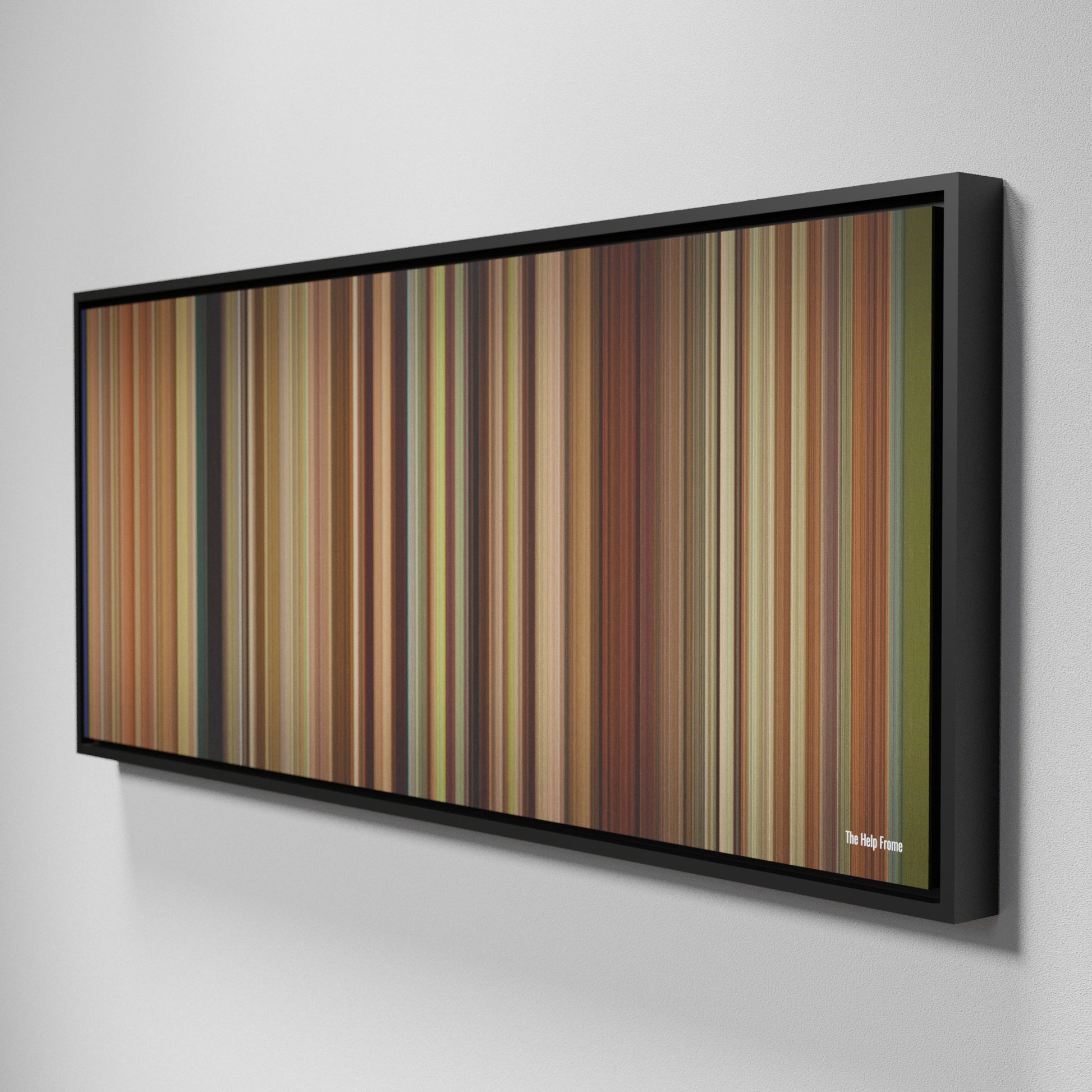 Side view of Framed Buff's of The Help Frome on the wall