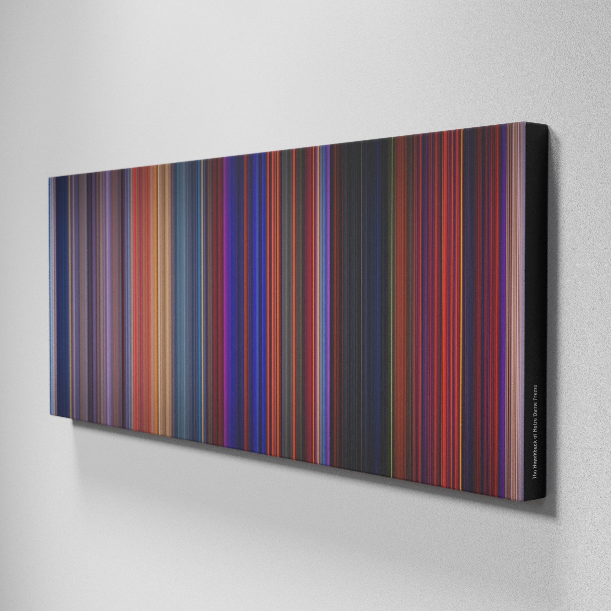 Side view of Buff's of The Hunchback of Notre Dame Frome on the wall