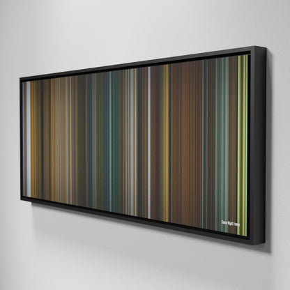 Side view of Framed Buff's of Game Night Frome on the wall