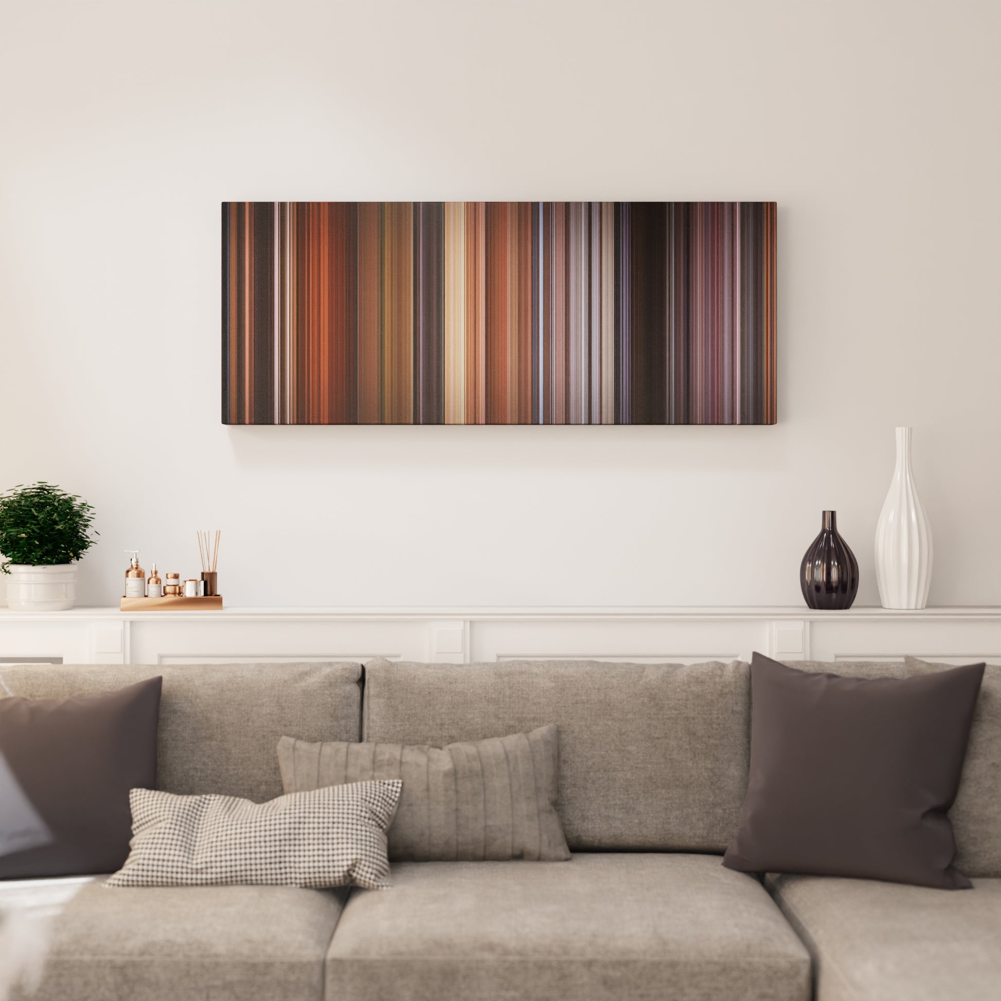 Living room interior with Time Bandits Frome on the wall