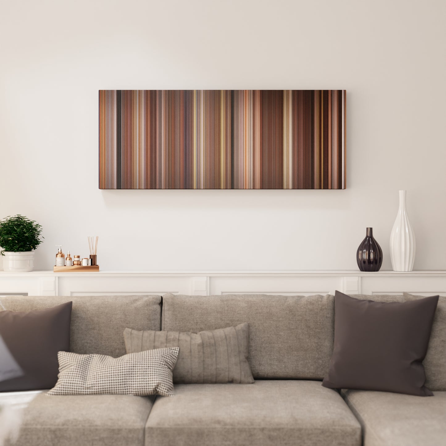 Living room interior with The Prince of Tides Frome on the wall